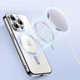 Чохол для iPhone 12 Pro, Electro MagSafe, сріблястий + Скло на екран