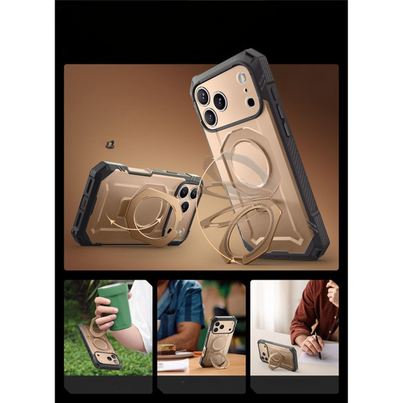 Чехол Supcase для iPhone 17 Pro Max, Unicorn Beetle Grip Mag, Desert Gold