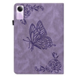 Чехол для Xiaomi Redmi Pad SE 11", "Бабочки", фиалка