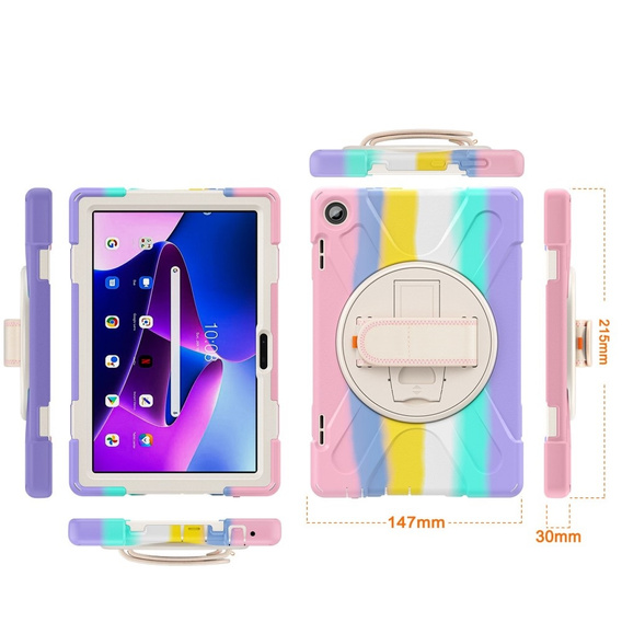 Чохол для Lenovo Tab M10 Gen 3 TB-328FU / TB-328XU, Kickstand 360, Colorful