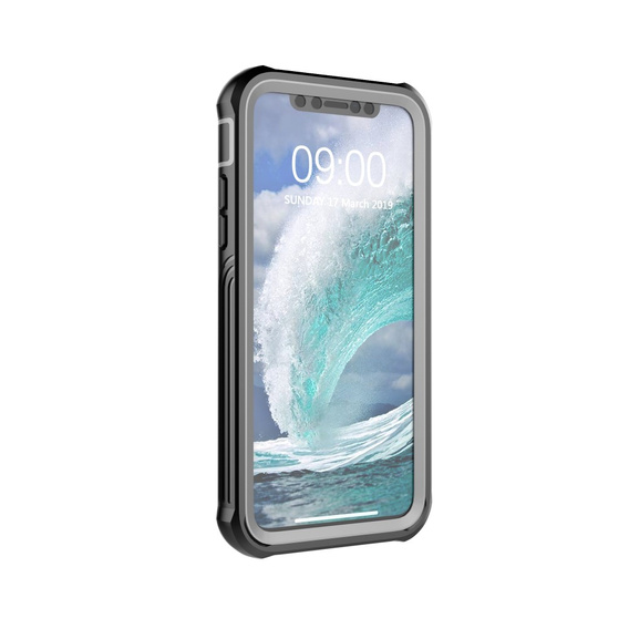 Чoхол Shockproof до iPhone X / XS, із захисним екраном, чорний
