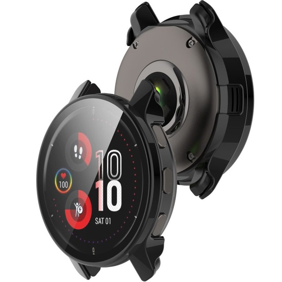 2в1 чохол та захисне скло для годинника Garmin Venu 2 Plus, Black