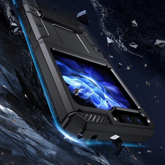 Чoхол до Samsung Galaxy Z Flip 5 5G, Dual-Layer Armor, чорний