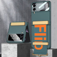 Чохол Letter Printed GKK для Samsung Galaxy Z Flip3, Green