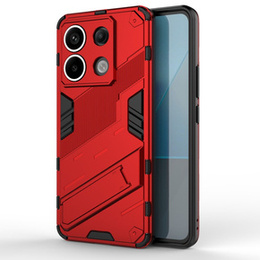 Чехол для Xiaomi Redmi Note 13 Pro 5G, Military kickstand, красный