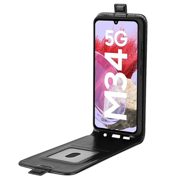 Откидной чехол для Samsung Galaxy M34, Flip, чёрный