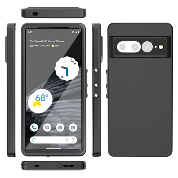 Водонепроникний чохол IP68 для Google Pixel 7 Pro, Redpepper, чорний
