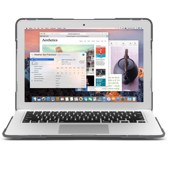 Чехол Kickstand Full Protection для Macbook Air 13 A1369/A1466 - Grey