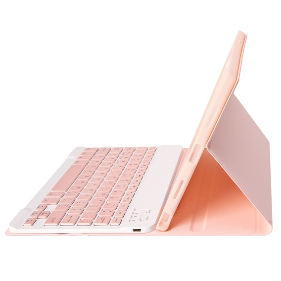 Чехол + клавиатура Samsung Galaxy Tab S6 Lite P610/P615 / S6 Lite 2022 10.4, Pen Slot, розовый rose gold