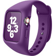 Ремінець + чохол Suritch для Apple Watch 4/5/6/7/8/SE 44/45mm, фіолетовий