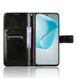 Откидной чехол для Infinix Hot 50 Pro+ 4G, Crazy Horse Wallet, чёрный