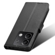 Откидной чехол для Xiaomi Redmi Note 13 5G, Wallet Smart Magnet, чёрный