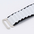 Нейлоновый ремешок для Apple Watch 1/2/3/4/5/6/7/8/SE/ULTRA 42/44/45/49 мм, чёрный / белый