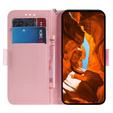 Откидной чехол для Motorola Edge 50 Pro 5G, Wallet, Magnolia Flowers серый
