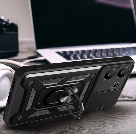 Чохол NOX Camera Slide Oppo A40 / Oppo A40m, CamShield Slide, чорний
