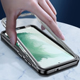 Чoхол Shockproof до Samsung Galaxy S24+ Plus, із захисним екраном, чорний