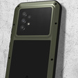 Чoхол Love Mei до Samsung Galaxy A53 5G, armored with glass, зелений