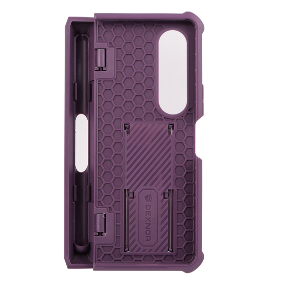 Бронированный чехол для Samsung Galaxy Z Fold 4 5G, Dexnor Full Body S-Pen Slot, фиолетовый