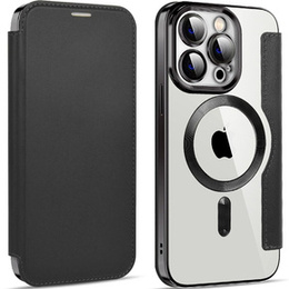 Чохол-книжка для iPhone 14 Pro, RFID Wallet MagSafe CamShield, чорний