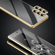 Чохол для Samsung Galaxy S23, Magnetic Dual Glass, золотий