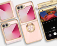 Чехол до Samsung Galaxy Z Flip7 FE / Z Flip6, Electro Ring, розовый