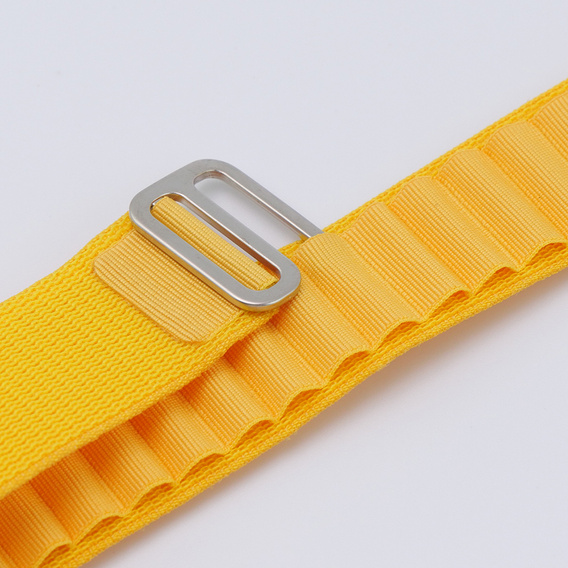 Нейлоновый ремешок для Apple Watch 1/2/3/4/5/6/7/8/SE/ULTRA 42/44/45/49 мм,  жёлтая