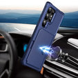Чехол для Samsung Galaxy S24 Ultra Card Holder Kickstand, Card Holder Kickstand, синий