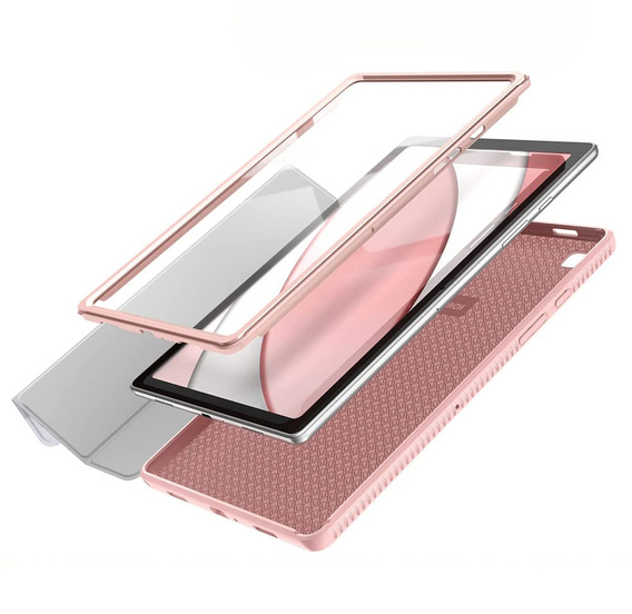 Чехол до Samsung Galaxy Tab A7, Suritch Full Body Basic Marble, розовый