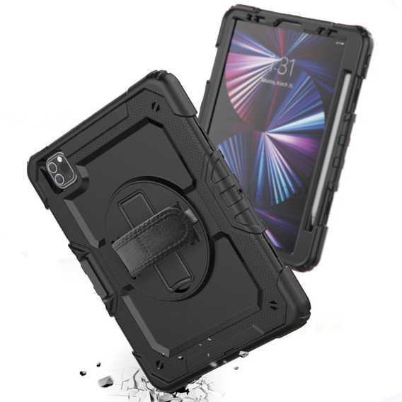 Бронированный чехол для iPad Pro 11" 2022/2021 (4/3 gen.), защитный 360 с местом для стилуса, синий