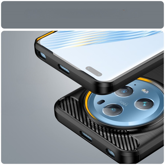 Чoхол до Honor Magic 5 Pro, Carbon, чорний