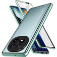 Чехол для Xiaomi Redmi Note 14 Pro+, Magnetic Dual Glass, зелёный