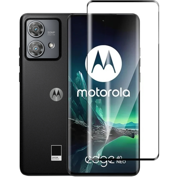 Закаленное стекло Full Glue do Motorola Edge 40 Neo, Black