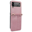 Чохол Leather Card Slots для Samsung Galaxy Z Flip3 5g, Pink