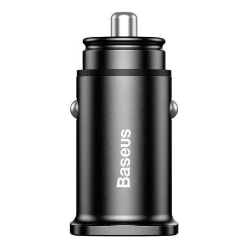 Baseus Автомобільний зарядний пристрій  2XUSB QC 3.0 30W - Black