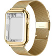 Металический браслет с чехлом для часов Apple Watch 1/2/3/4/5/6/SE (42/44MM), Gold