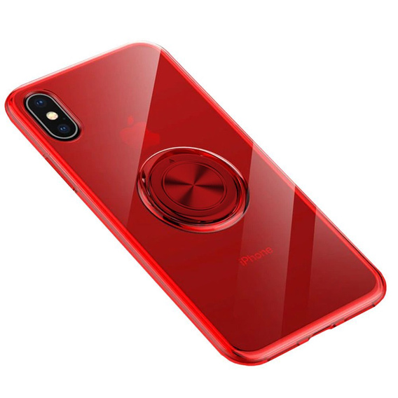 Чехол для iPhone X / XS - ERBORD Airbag Ring - Red
