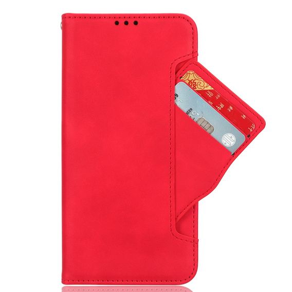 Откидной чехол для Xiaomi 14 Ultra, Card Slot, красный