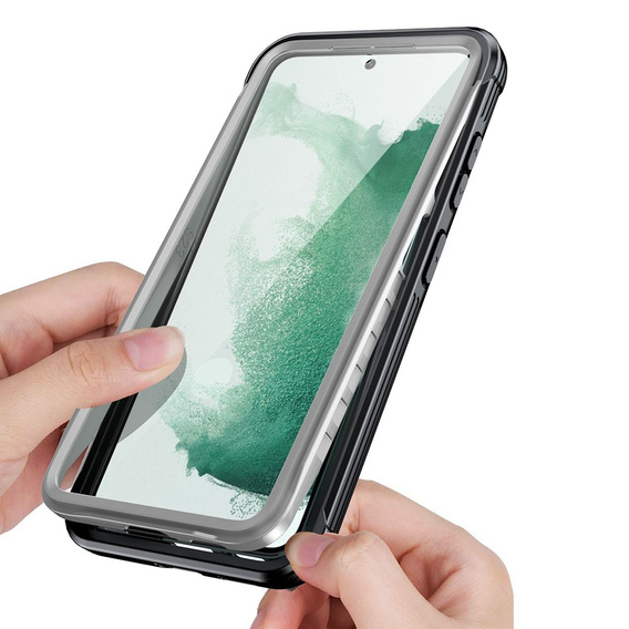 Чoхол Shockproof до Samsung Galaxy S24+ Plus, із захисним екраном, чорний