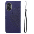 Чохол-книжка для Oppo A38 4G / Oppo A18 4G, Mandala, фіолетовий