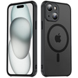 Чохол MagSafe для iPhone 15 Plus, Hybrid Matte Lens Pro, чорний