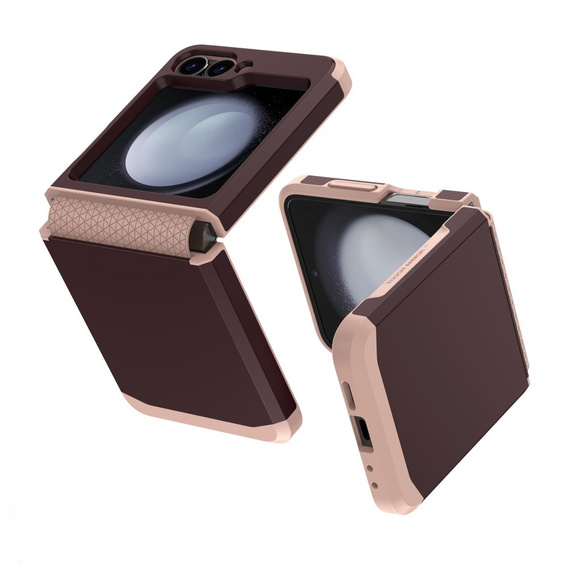 Бронированный чехол для Samsung Galaxy Z Flip7 FE / Z Flip6, Armor Shockproof, бордовый