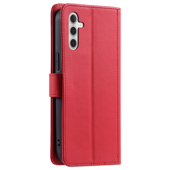 Чохол-сумка для Samsung Galaxy A55 5G, Rhombus Crossbody Leather, червоний