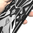 Броньований чохол для ASUS ROG Phone 8 5G, Aluminum Alloy, чорний