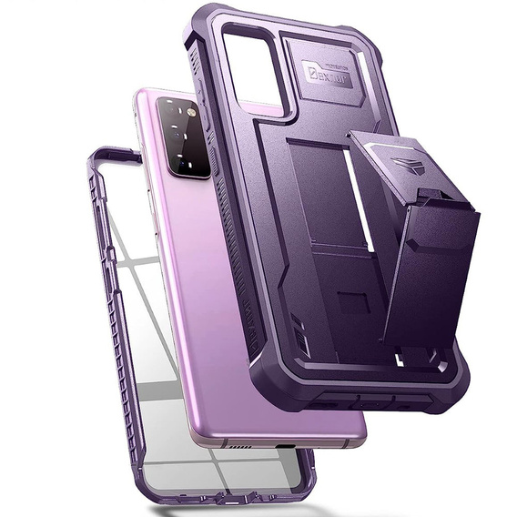 Бронированный чехол для Samsung Galaxy S20 FE, Dexnor Full Body, тёмно-фиолетовый