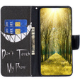 Откидной чехол для Samsung Galaxy A05s, Wallet, Don't Touch My Phone, чёрный