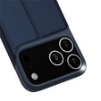 Чехол Dux Ducis для iPhone 17 Pro, Skin Pro, с клапаном, со слотом для карт, темно-синий
