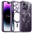 Чохол для iPhone 14 Pro Max, Electro MagSafe, фіолетовий + Скло на екран