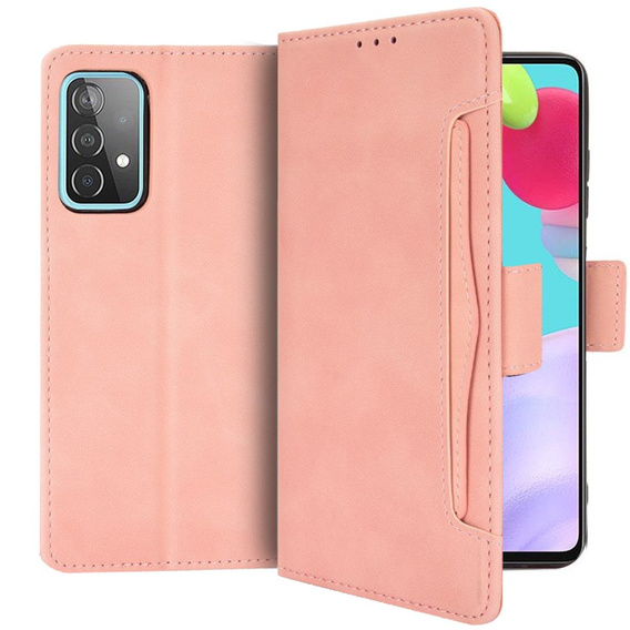Откидной чехол для Samsung Galaxy A72 5G, Card Slot, розовый