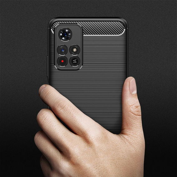 Чoхол до Xiaomi Poco M4 Pro 5G / Redmi Note 11S 5G, Carbon, чорний