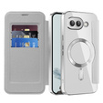 Чохол-книжка для Google Pixel 9A, RFID Wallet MagSafe CamShield, сріблястий